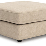 Ashley Furniture - SEYLER SAND ACCENT OTTOMAN - Beige Fabric - Ottomans