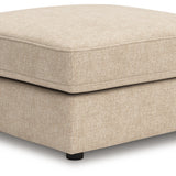 Ashley Furniture - SEYLER SAND ACCENT OTTOMAN - Beige Fabric - Ottomans