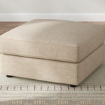 Ashley Furniture - SEYLER SAND ACCENT OTTOMAN - Beige Fabric - Ottomans - Additional View 1