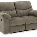 Ashley Furniture - Alphons Reclining Loveseat - Beige Fabric - Loveseats