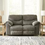 Ashley Furniture - Alphons Reclining Loveseat - Beige Fabric - Loveseats - Additional View 1