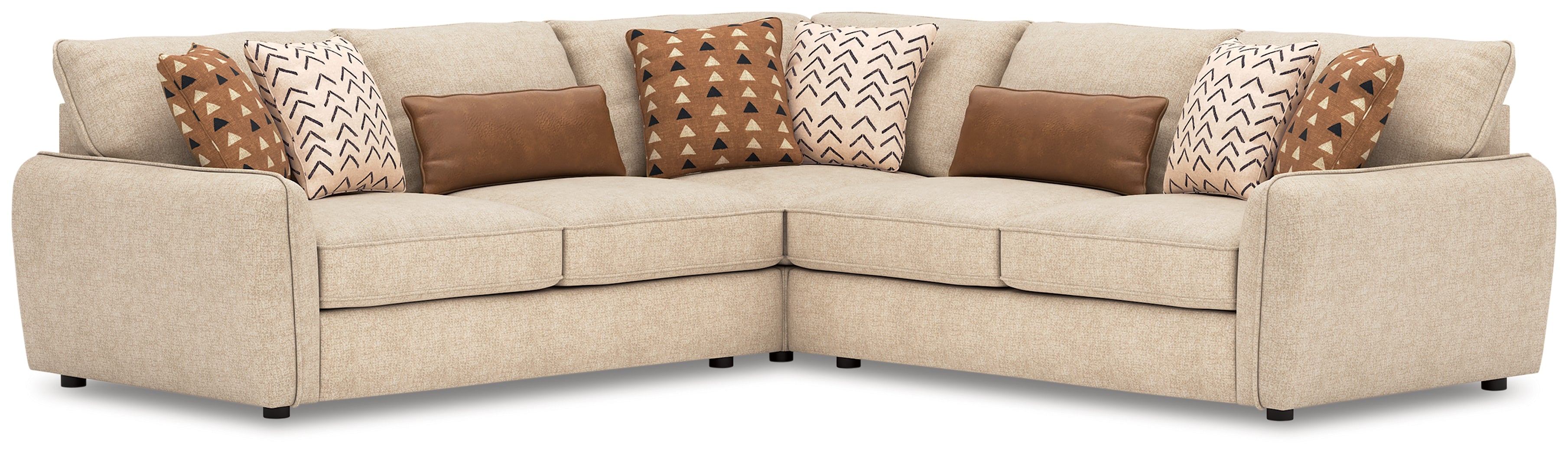 Ashley Furniture - Seyler Sectional - Beige Fabric - Sectionals
