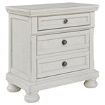 Ashley Furniture - Robbinsdale Nightstand - White - Wood - Nightstands
