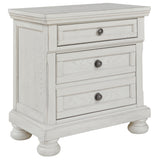 Ashley Furniture - Robbinsdale Nightstand - White - Wood - Nightstands