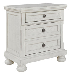 Ashley Furniture - Robbinsdale Nightstand - White - Wood - Nightstands