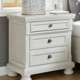 Ashley Furniture - Robbinsdale Nightstand - White - Wood - Nightstands - Additional View 1