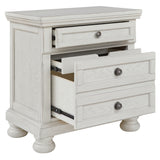 Ashley Furniture - Robbinsdale Nightstand - White - Wood - Nightstands - Additional View 2