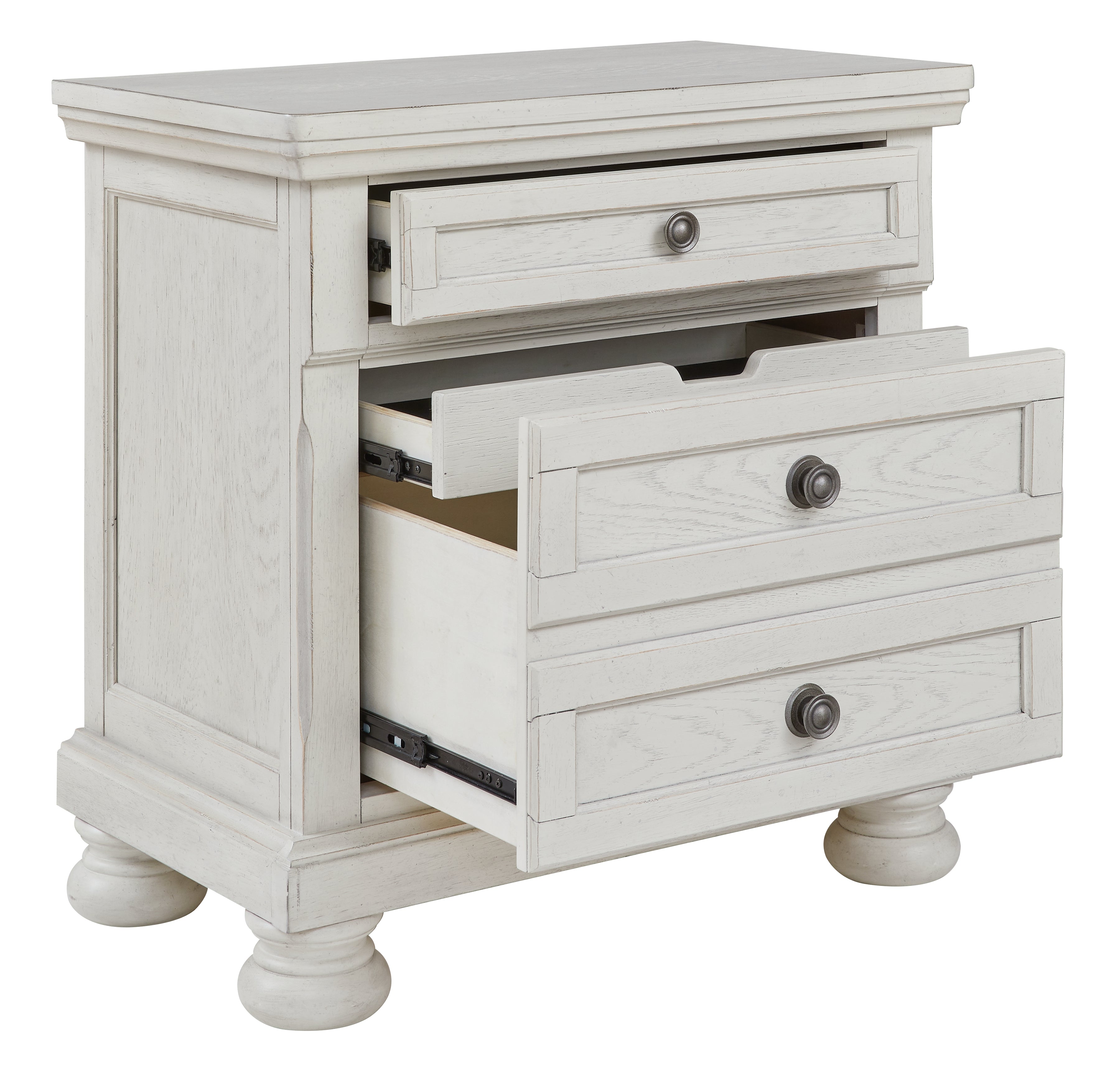 Ashley Furniture - Robbinsdale Nightstand - White - Wood - Nightstands - Additional View 2