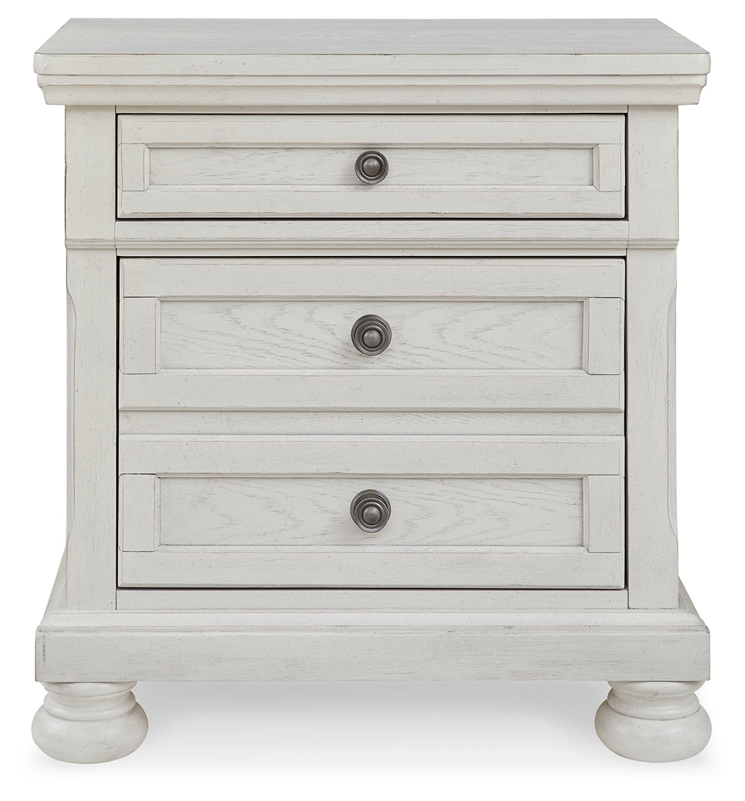 Ashley Furniture - Robbinsdale Nightstand - White - Wood - Nightstands - Additional View 4