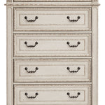 Ashley Furniture - REALYN FIVE DRAWER CHEST - White Wood - Chests - Additional View 2