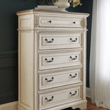 Ashley Furniture - REALYN FIVE DRAWER CHEST - White Wood - Chests - Additional View 5