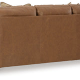 Ashley Furniture - Carianna Queen Sofa Sleeper - Caramel - Light Brown Leather Match - Sofas - Additional View 4