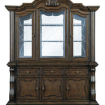 Ashley Furniture - Maylee Buffet And Hutch - Dark Brown Glass|Wood - Cabinets - Additional View 3
