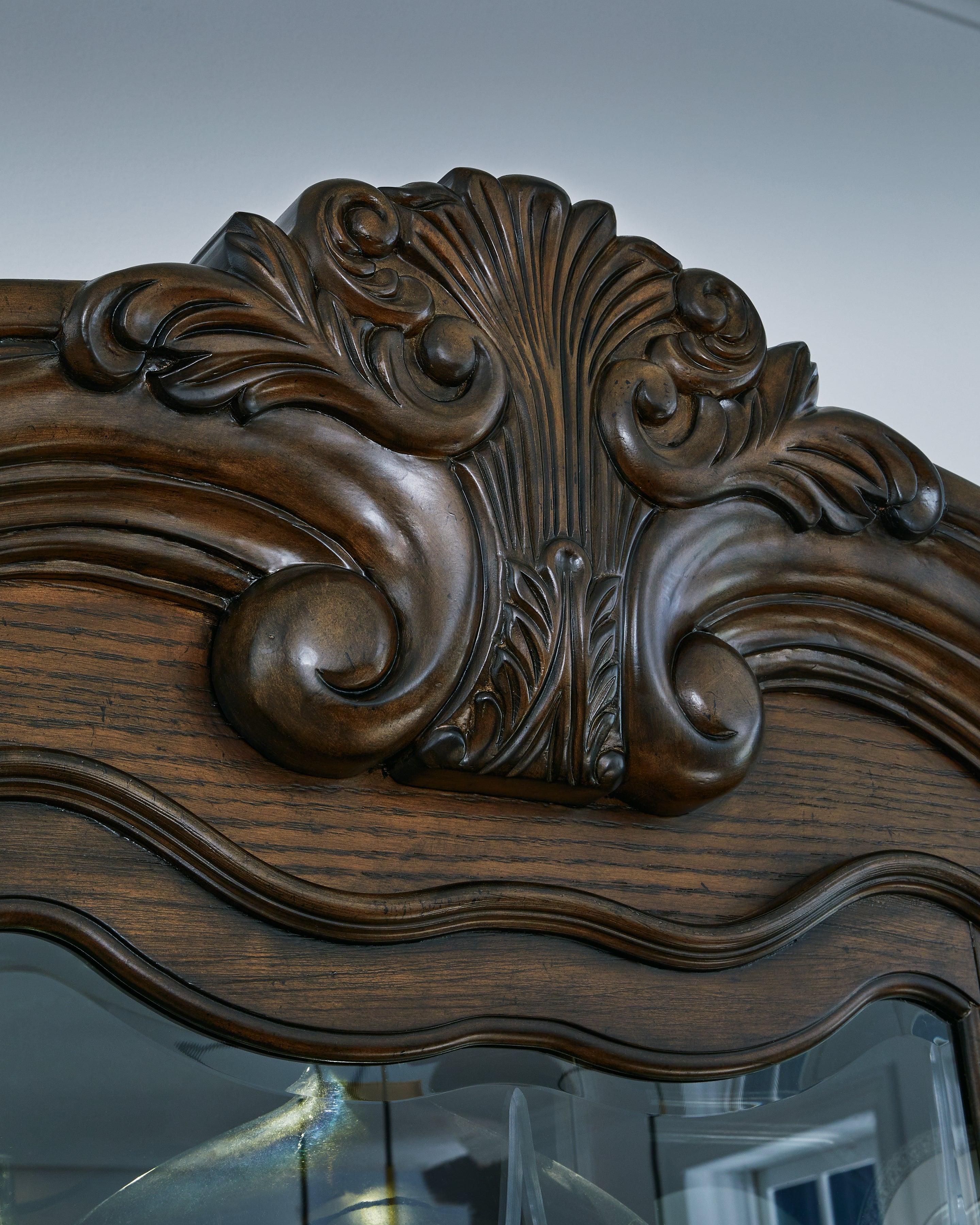 Ashley Furniture - Maylee Buffet And Hutch - Dark Brown Glass|Wood - Cabinets - Additional View 5