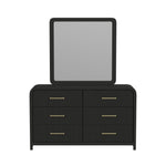 Elements International - RIDGEMONT BLACK DRESSER AND MIRROR - Wood|Mirror - Dresser & Mirror - Additional View 11