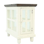 Lantern Accent Table - White/Tobacco - Additional View 1