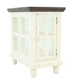 Lantern Accent Table - White/Tobacco - Additional View 1