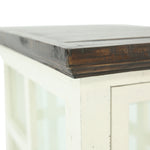 Lantern Accent Table - White/Tobacco - Additional View 3