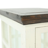 Lantern Accent Table - White/Tobacco - Additional View 3