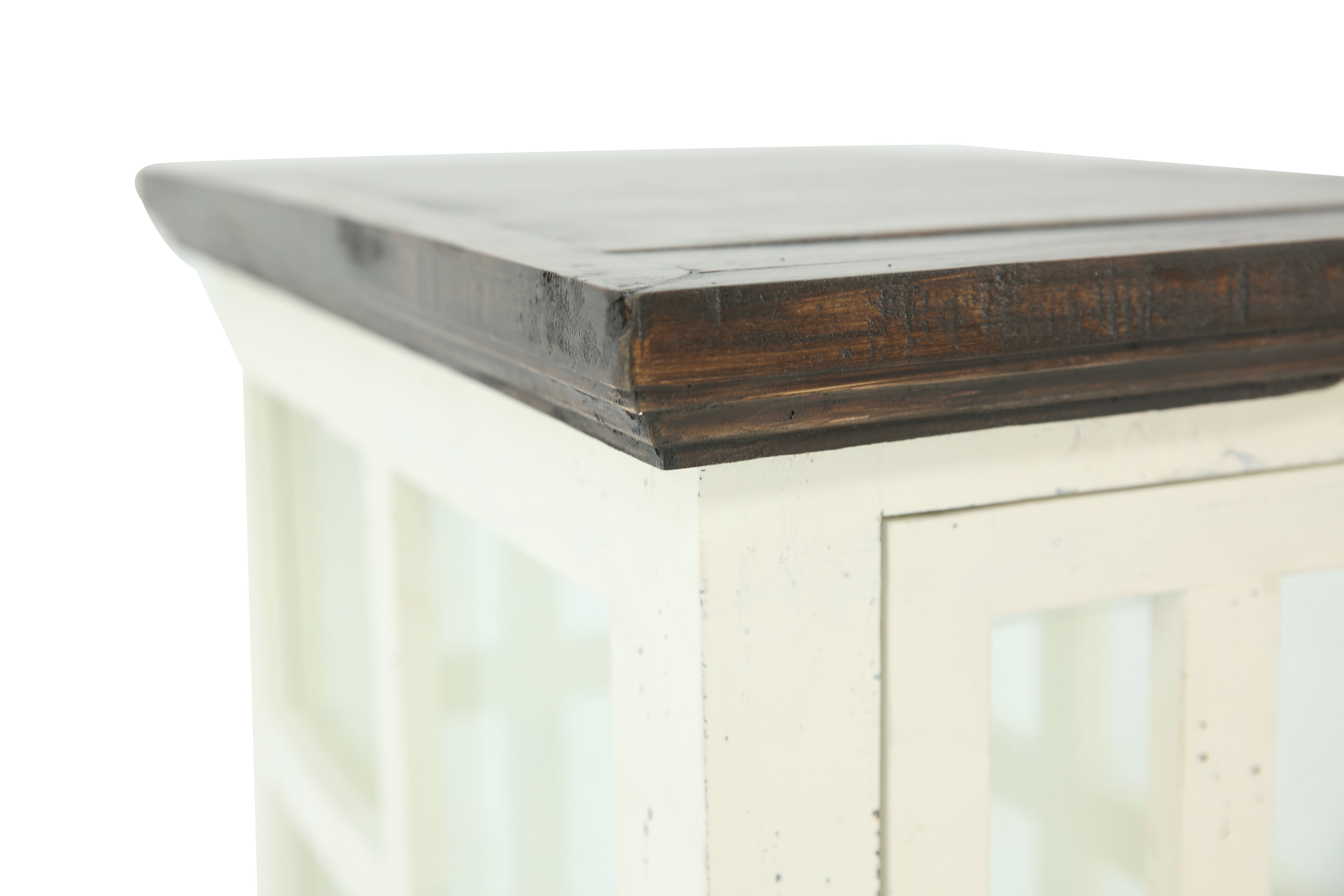 Lantern Accent Table - White/Tobacco - Additional View 3