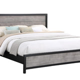 Daughtrey Black King Panel Bed