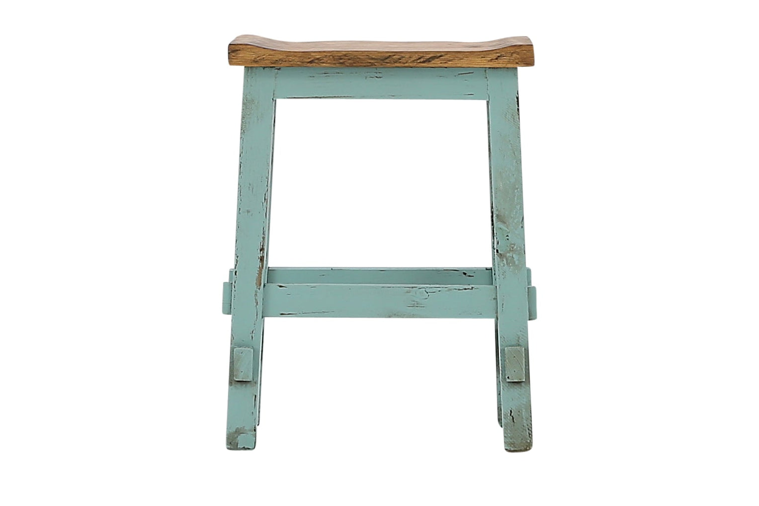 Lawman 24" Saddle Stool - Turquoise