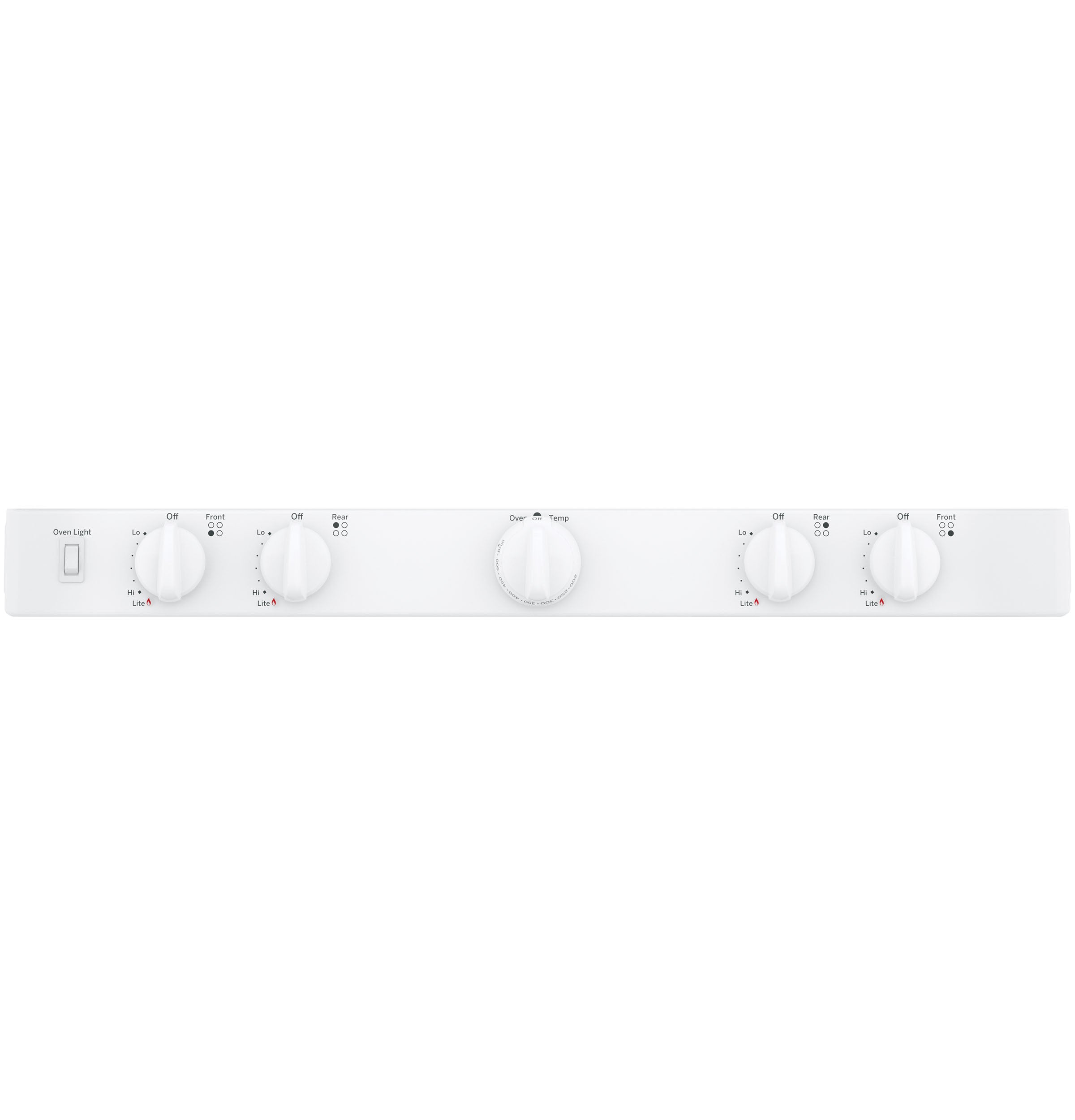 GE WHITE FREE-STANDING FRONT CONTROL GAS RANGE - Ranges - Additional View 3