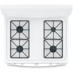 GE WHITE FREE-STANDING FRONT CONTROL GAS RANGE - Ranges - Additional View 4