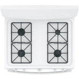 GE WHITE FREE-STANDING FRONT CONTROL GAS RANGE - Ranges - Additional View 4