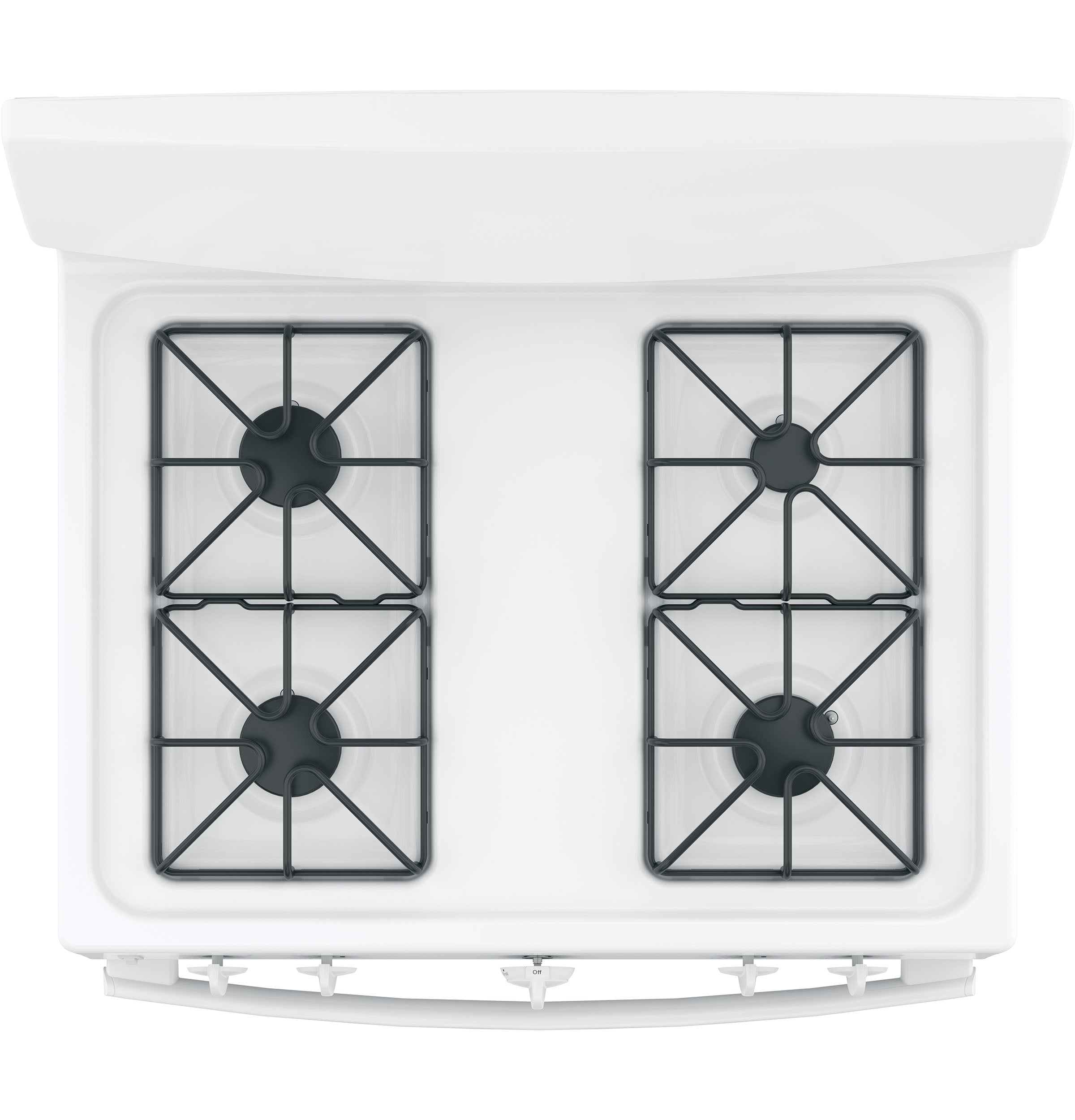 GE WHITE FREE-STANDING FRONT CONTROL GAS RANGE - Ranges - Additional View 4