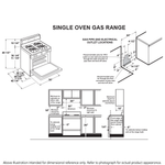 GE WHITE FREE-STANDING FRONT CONTROL GAS RANGE - Ranges - Additional View 11