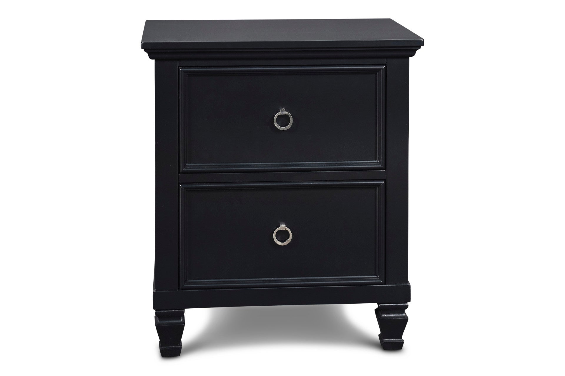 New Classic - TAMARACK BLACK NIGHTSTAND - Wood - Nightstands - Additional View 1