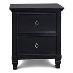 New Classic - TAMARACK BLACK NIGHTSTAND - Wood - Nightstands - Additional View 1