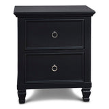 New Classic - TAMARACK BLACK NIGHTSTAND - Wood - Nightstands - Additional View 1