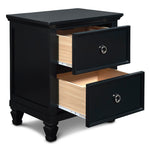 New Classic - TAMARACK BLACK NIGHTSTAND - Wood - Nightstands - Additional View 2