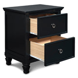 New Classic - TAMARACK BLACK NIGHTSTAND - Wood - Nightstands - Additional View 2