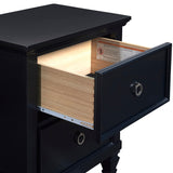 New Classic - TAMARACK BLACK NIGHTSTAND - Wood - Nightstands - Additional View 4