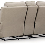 Ashley Furniture - Lavenhorne Reclining Loveseat With Console - Pebble - Pearl Silver Faux Leather - Loveseats - Additional View 4