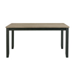 Elements International - Martin 5 Piece Dining Set - Dark Gray Wood|Fabric - Dining Room Sets - Additional View 9