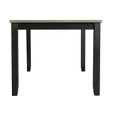 Elements International - Martin 5 Piece Dining Set - Dark Gray Wood|Fabric - Dining Room Sets - Additional View 10