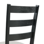 Elements International - Martin 5 Piece Dining Set - Dark Gray Wood|Fabric - Dining Room Sets - Additional View 15
