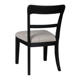 Chadworth Upholstered Dining Side Chair - Black
