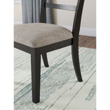 Chadworth Upholstered Dining Side Chair - Black