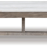 Ashley Furniture - LOYASKA COCKTAIL TABLE - Dark Brown Marble/Stone - Tables - Additional View 2