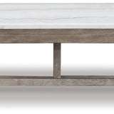 Ashley Furniture - LOYASKA COCKTAIL TABLE - Dark Brown Marble/Stone - Tables - Additional View 2