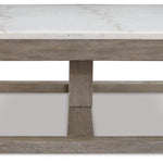 Ashley Furniture - LOYASKA COCKTAIL TABLE - Dark Brown Marble/Stone - Tables - Additional View 4
