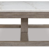 Ashley Furniture - LOYASKA COCKTAIL TABLE - Dark Brown Marble/Stone - Tables - Additional View 4