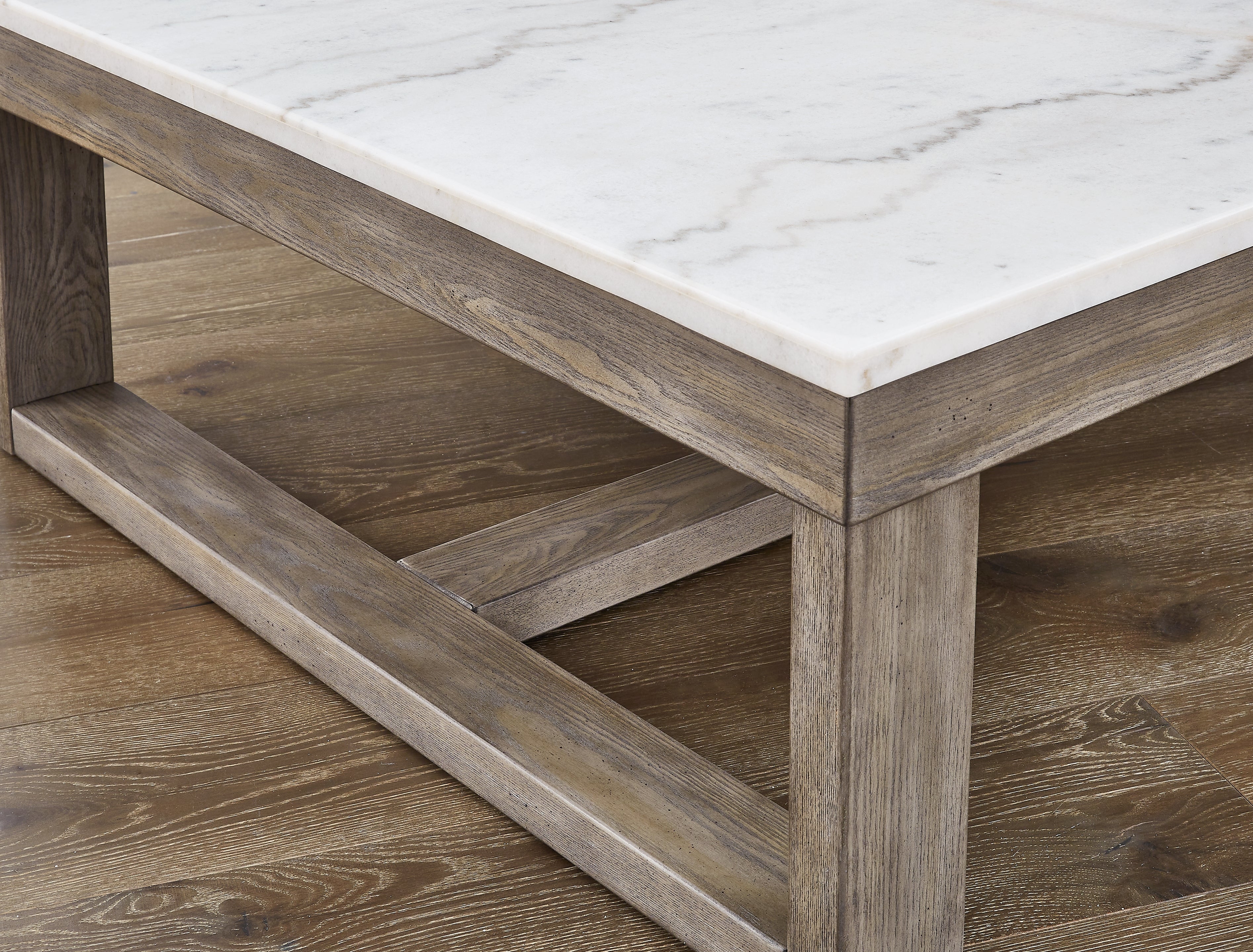 Ashley Furniture - LOYASKA COCKTAIL TABLE - Dark Brown Marble/Stone - Tables - Additional View 6