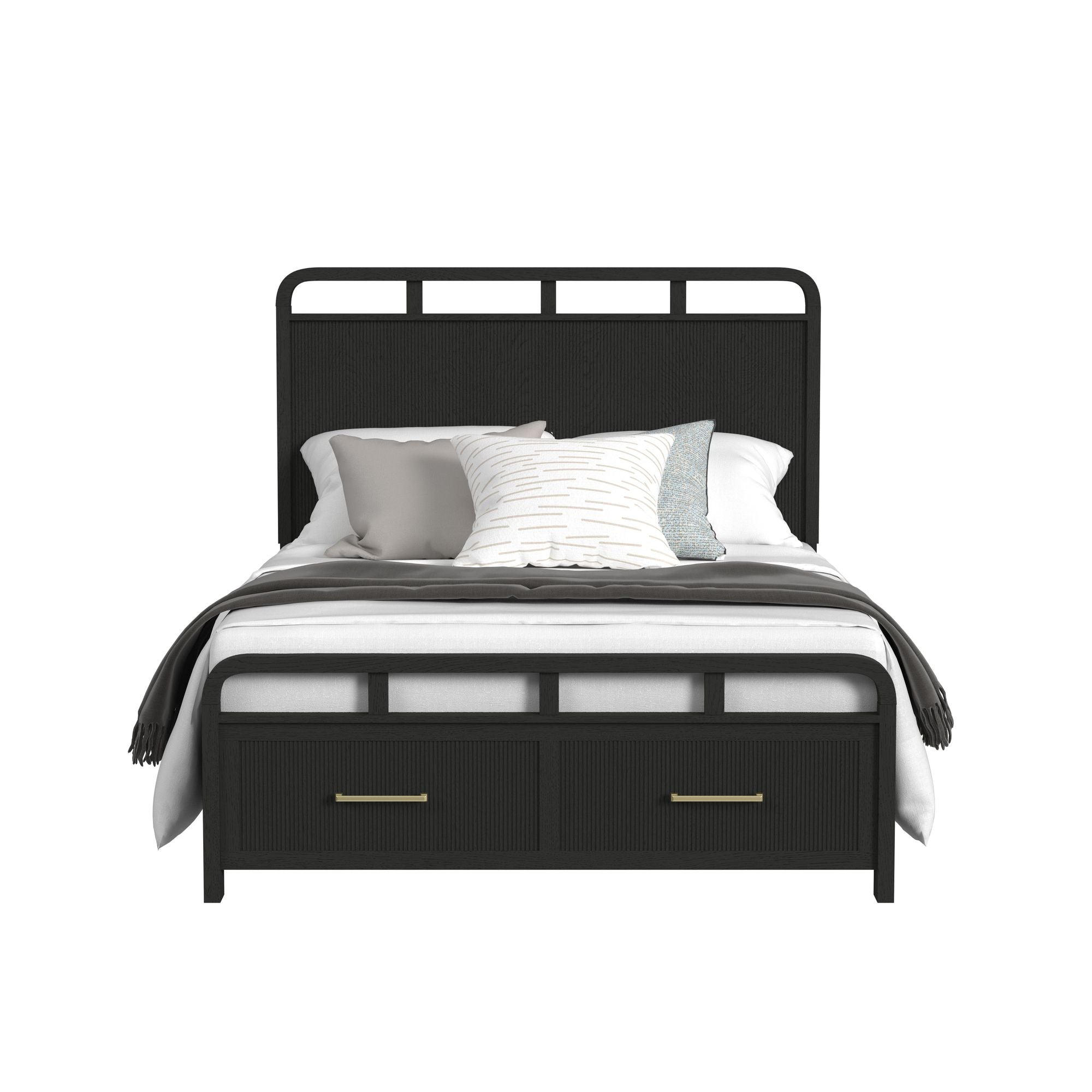 Elements International - RIDGEMONT BLACK FULL BED - Wood - Beds - Additional View 2