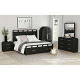 Elements International - RIDGEMONT BLACK FULL BED - Wood - Beds - Additional View 4